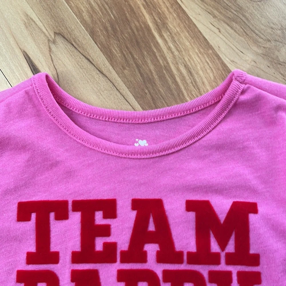 Valentine’s Day “Team Daddy” 3 Piece Outfit Size 18 Months - Picture 13 of 16